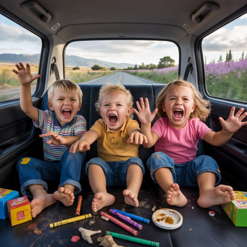 обычная ситуация через 15 минут поездки...