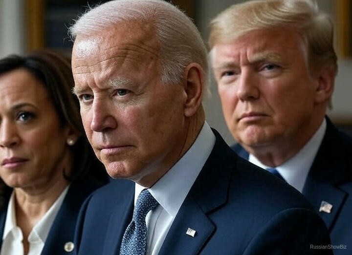    Дональд Трамп, Камала Харрис, Джо Байден