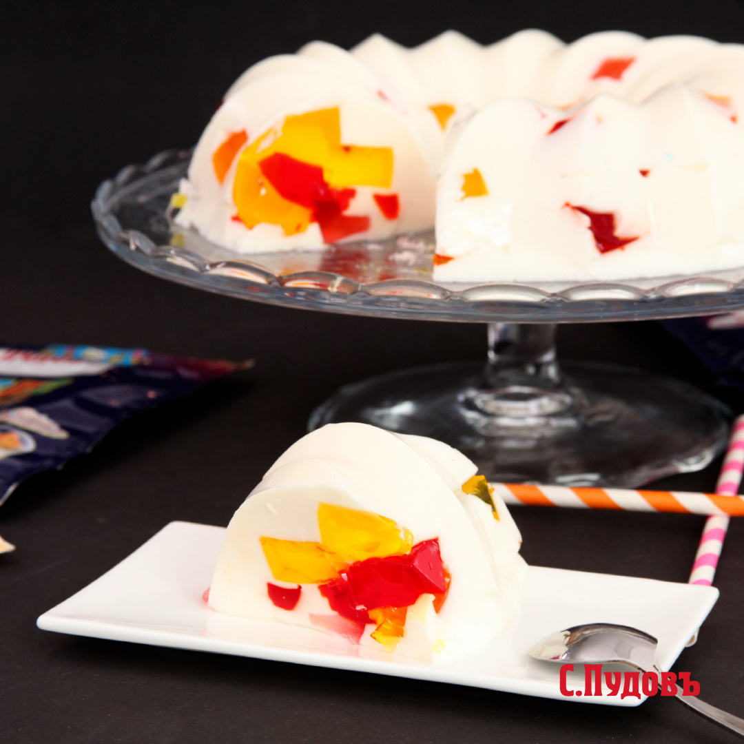 Летний калейдоскоп – тортик «Битое стекло»!