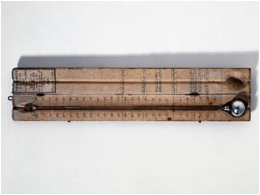 Древний термометр. Даннное изображение имеется в свободном доступе.