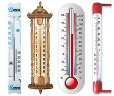 Различные виды термометров. Даннное изображение имеется в свободном доступе.