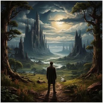 Сгенерировано ИИ- загробный/потусторонний мир.
