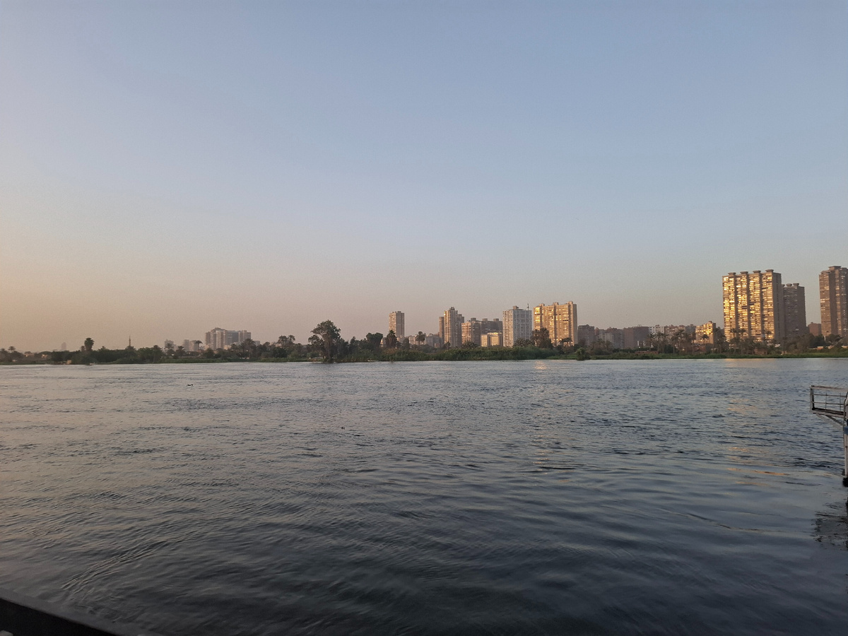 Вот такие виды на Нил у нас были во время торжественного мероприятия