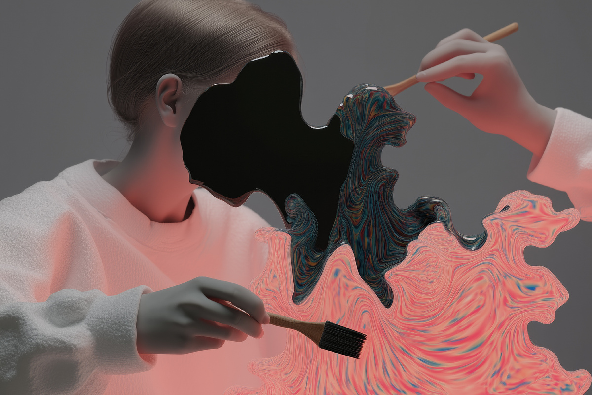 Из серии «Позволь себе» (Allow Yourself) от нейрохудожницы Mindeye