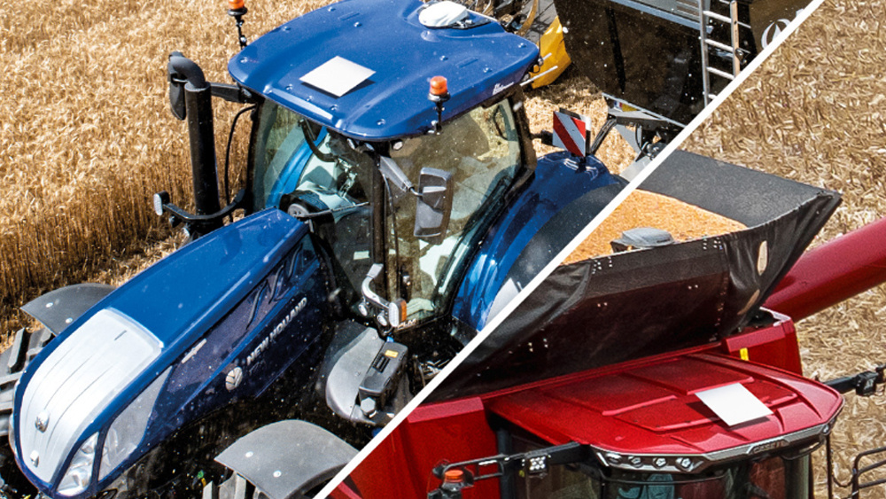 Трактора с терминалами Starlink. © CNH