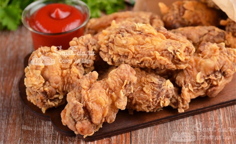 Крылышки KFC. Настоящий рецепт хрустящей панировки. Без кукурузных хлопьев и яиц (все очень просто)