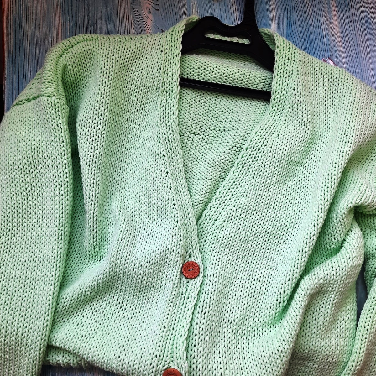 Кардиган, вязала сама на свой размер