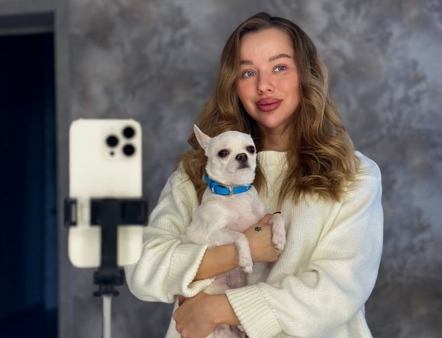 Таня Репина и Амурчик (фото из Telegram)