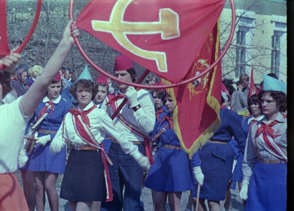 День пионерии в Лебедяни. 1970-е годы. Фото: В.М. Ясенков