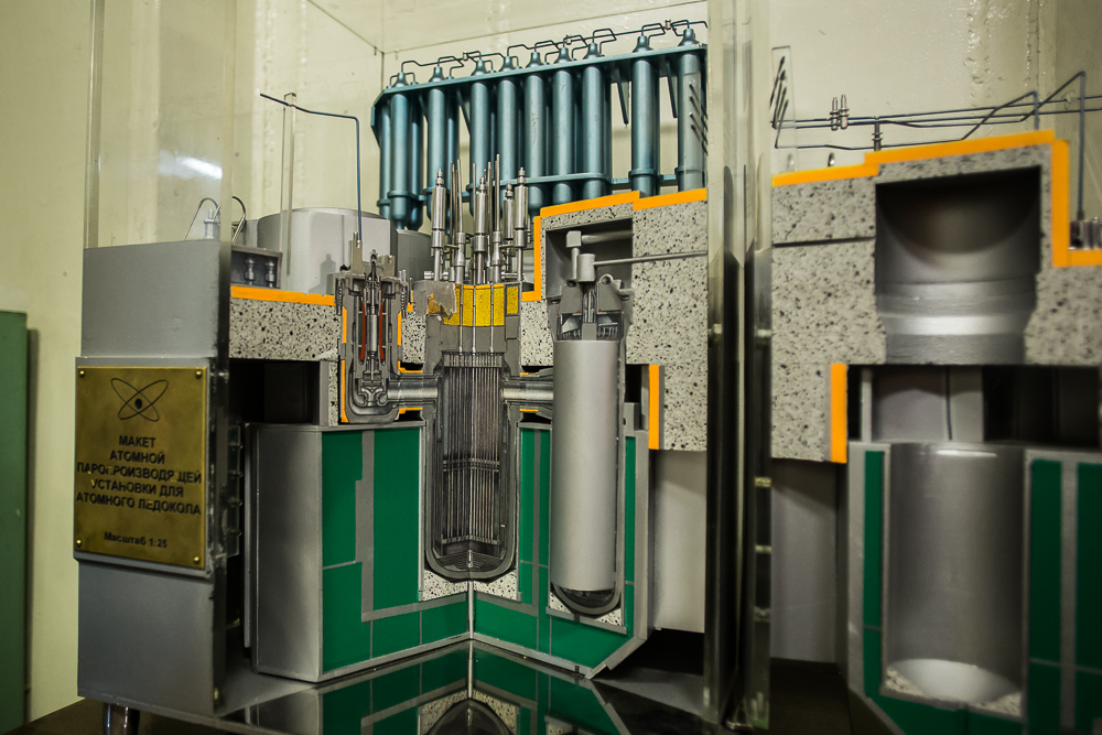 Макет атомной паропроизводящей установки
