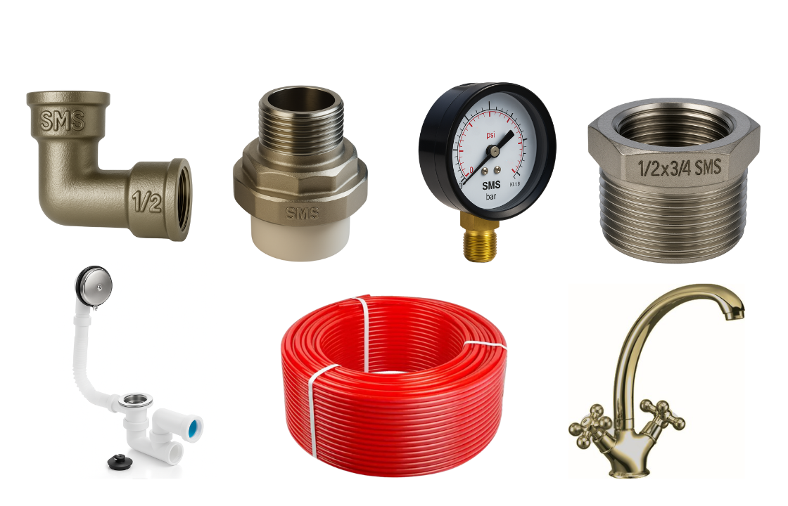 На фото представлена лишь малая часть продукции бренда "SMS"