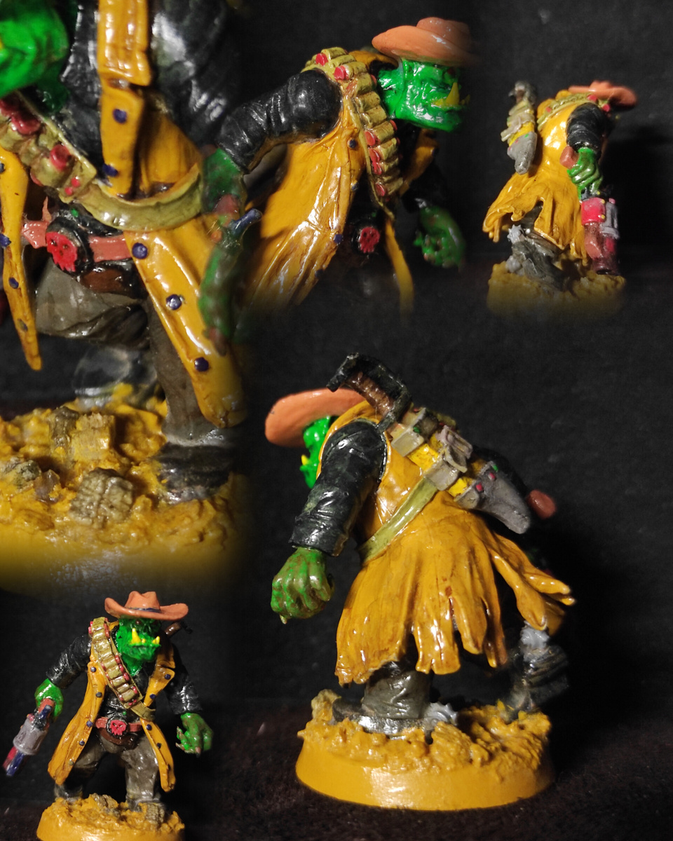 Бешеный Кеф: орк, гуль, супермутант и ковбой в одном зеленокожем парне. Он - последний из Оркопокалипсиса и первый в списке на "покрасить и выпустить веселиться в Мохавскую пустошь".