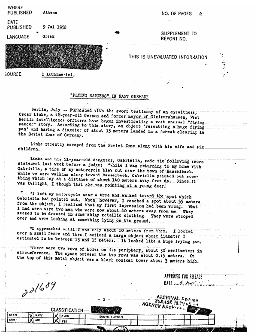 рассекреченные документы ЦРУ