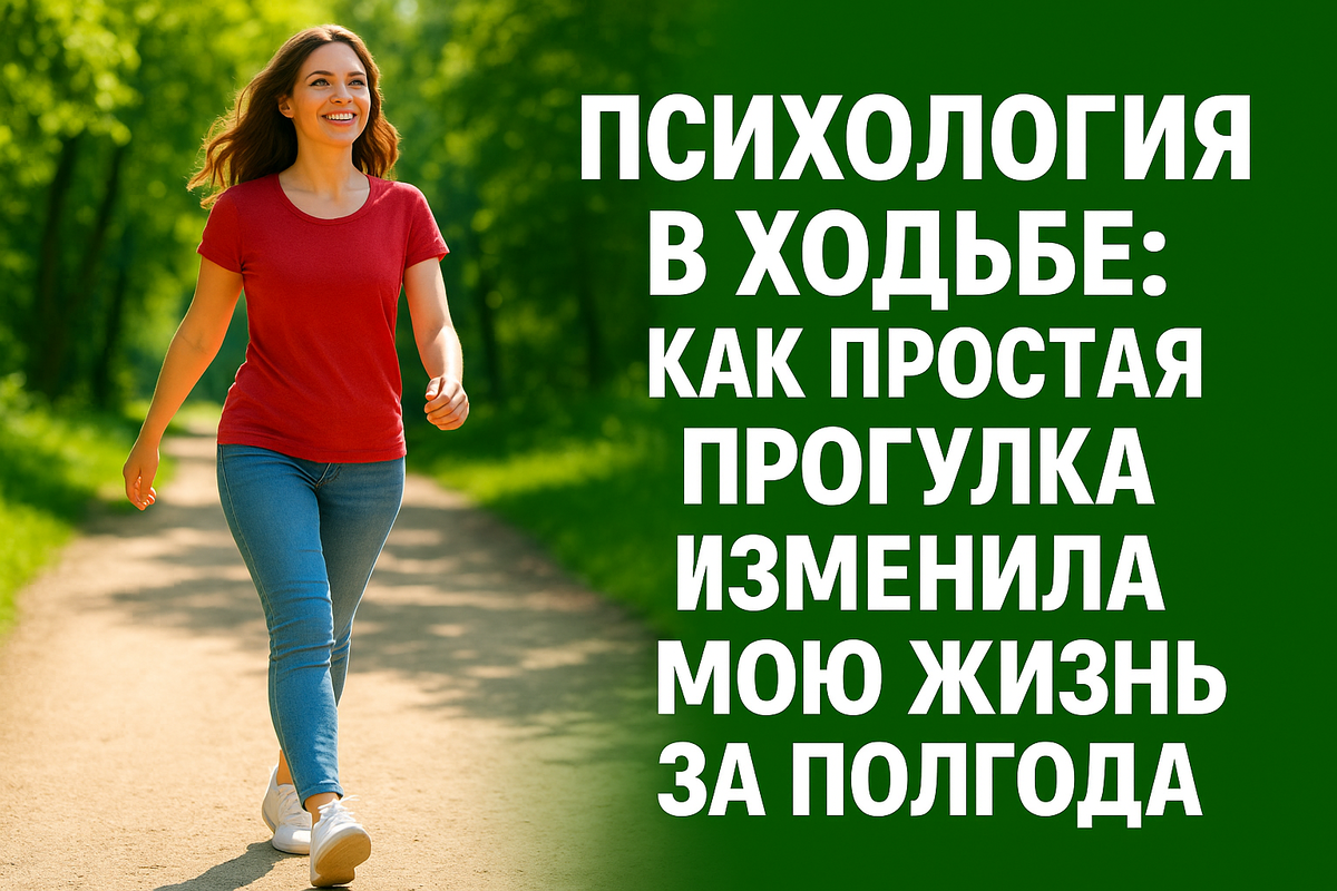 Психология в ходьбе: как простая прогулка изменила мою жизнь за полгода