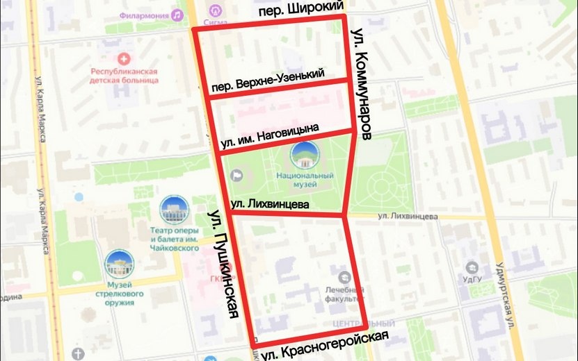    Центр Ижевска перекроют 31 мая из-за легкоатлетического забега