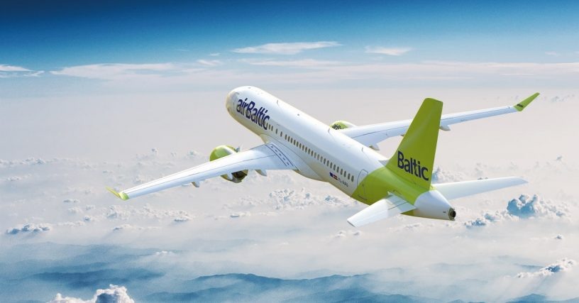 Иллюстративное изображение: самолет авиакомпании airBaltic.