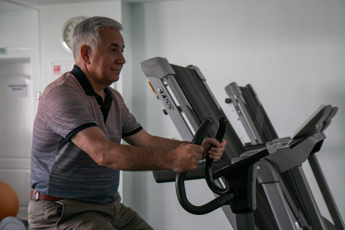 Тренажерный зал в санатории имени Ленина