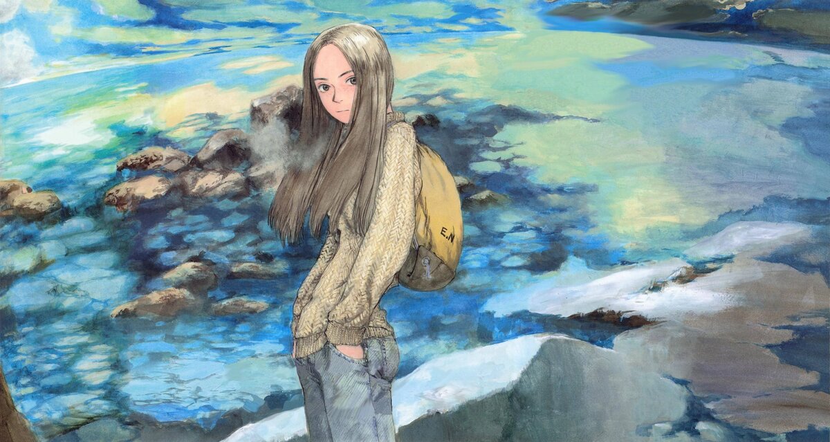 Акварельный фрейм из манги «Эманон»   📷