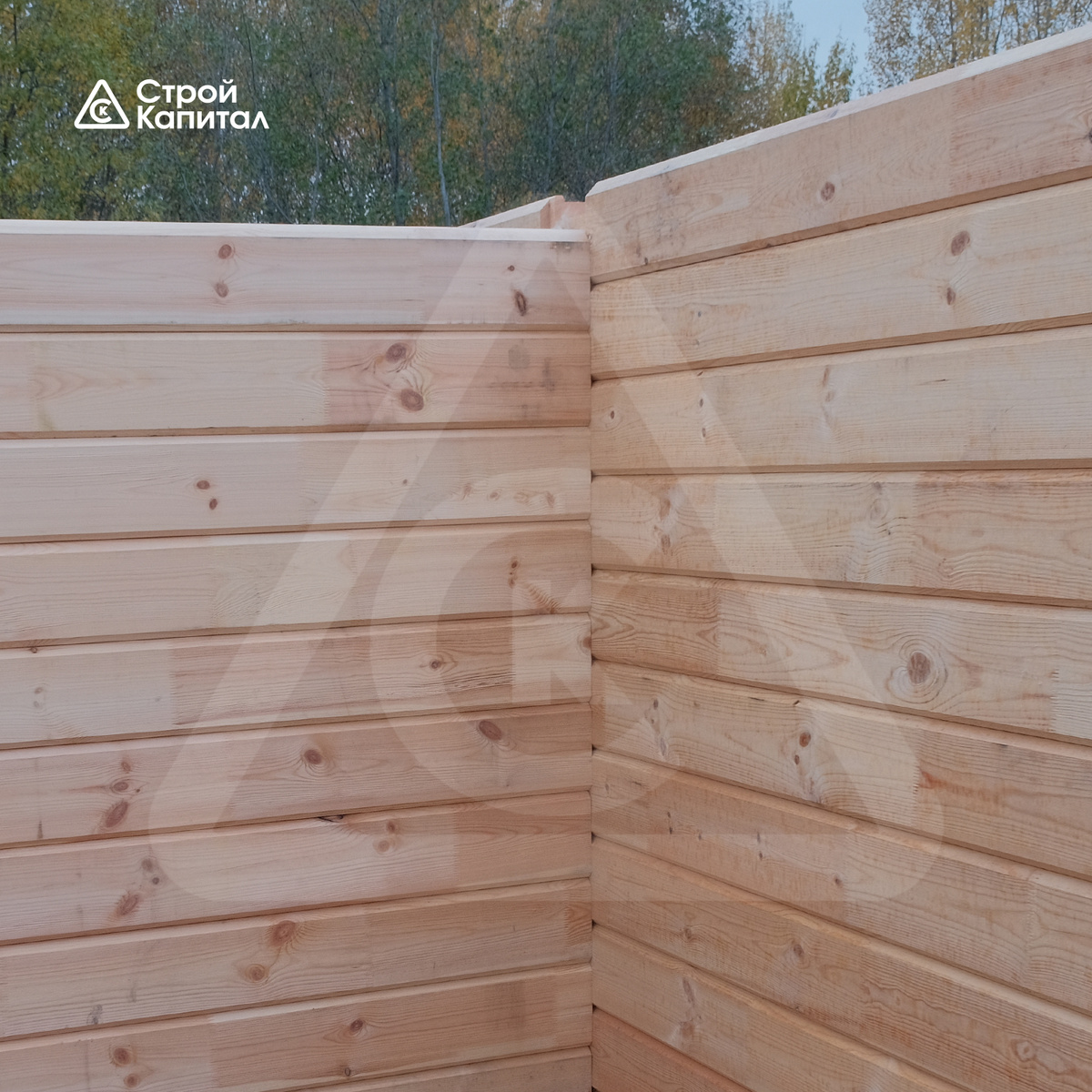 Фото с объекта, который строился из клееного бруса @dozcaital