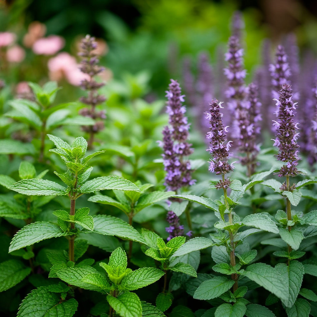 мята и шалфей