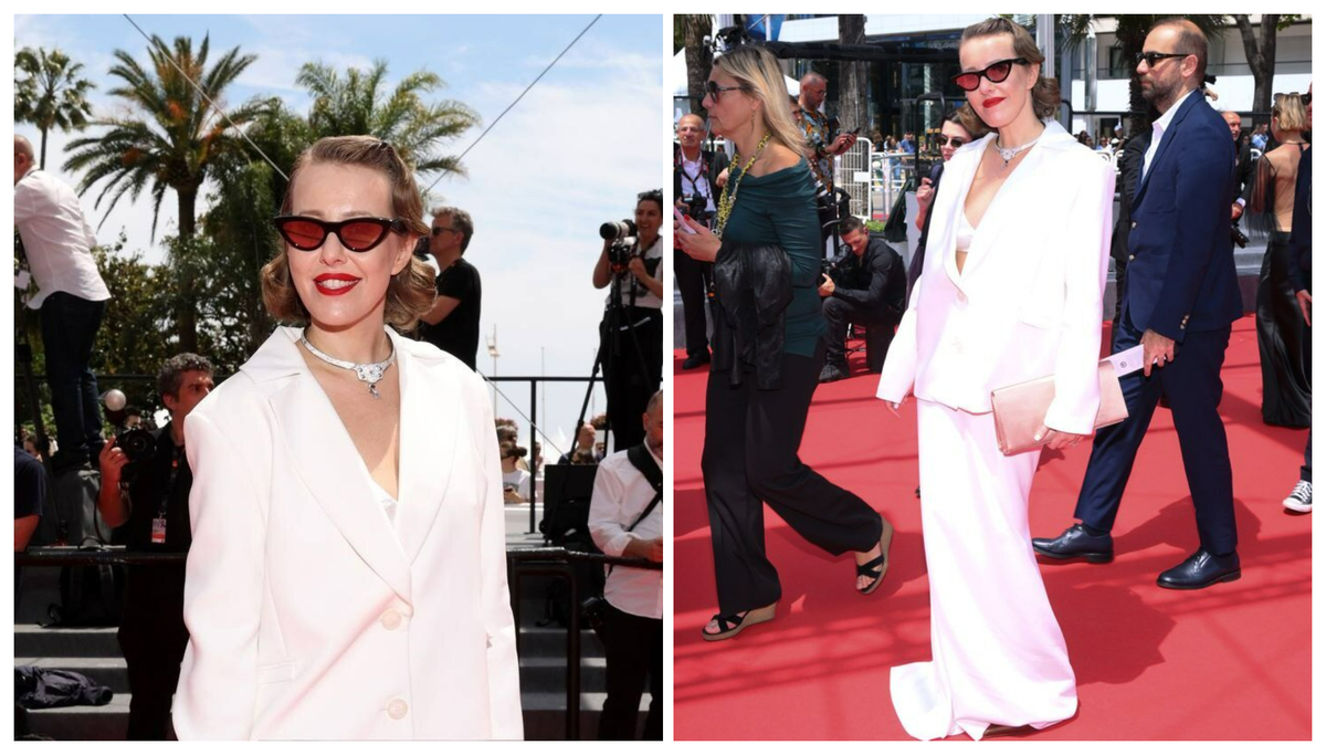 Ксения Собчак на Каннском фестивале в 2024 году