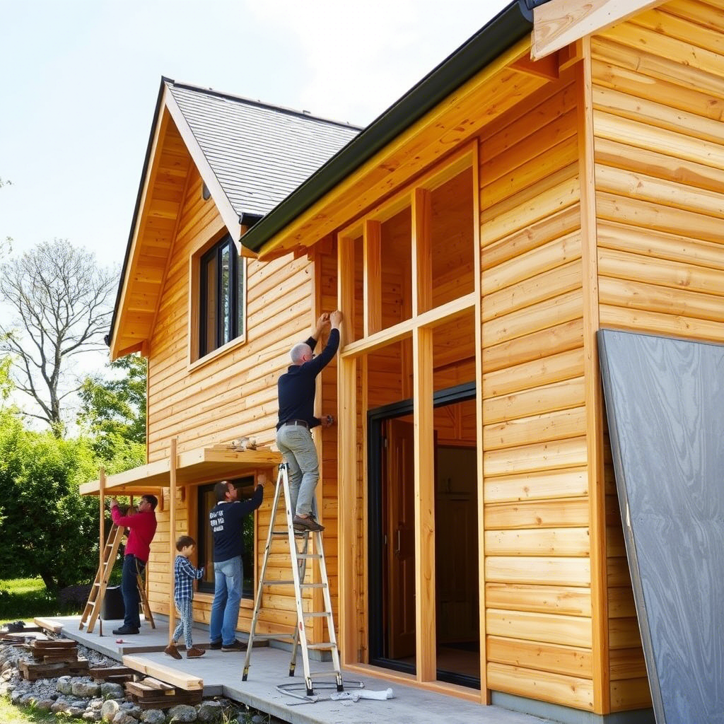 Расширение площади дома за счет пристройки