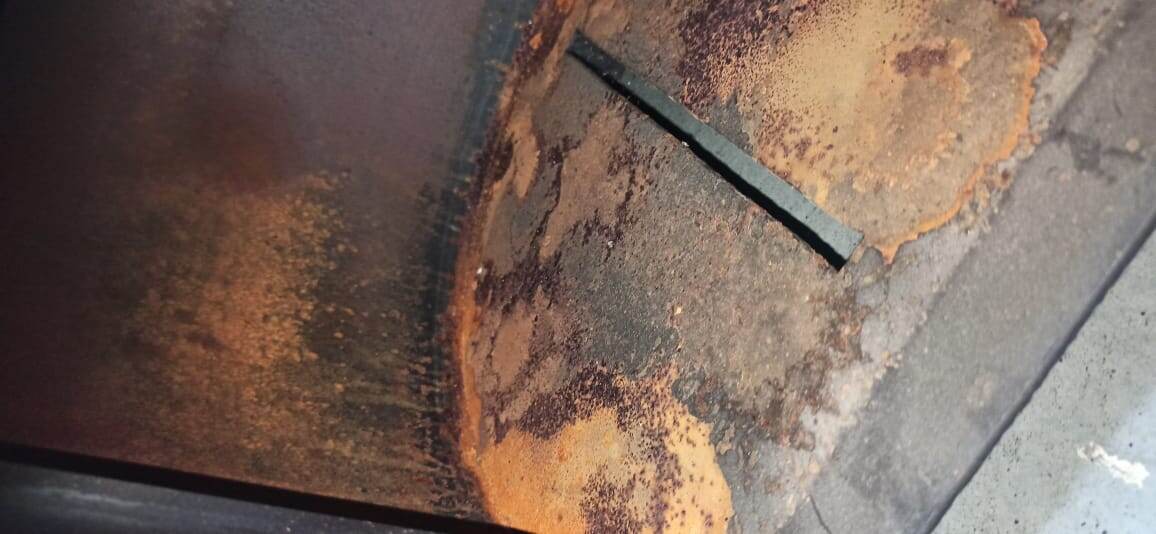 Коррозия теплообменника, вызванная конденсатом