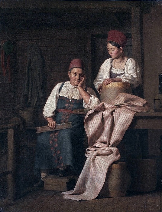 Алексей Тыранов. "Ткачихи" (1824-1830). Источник: gallerix.ru