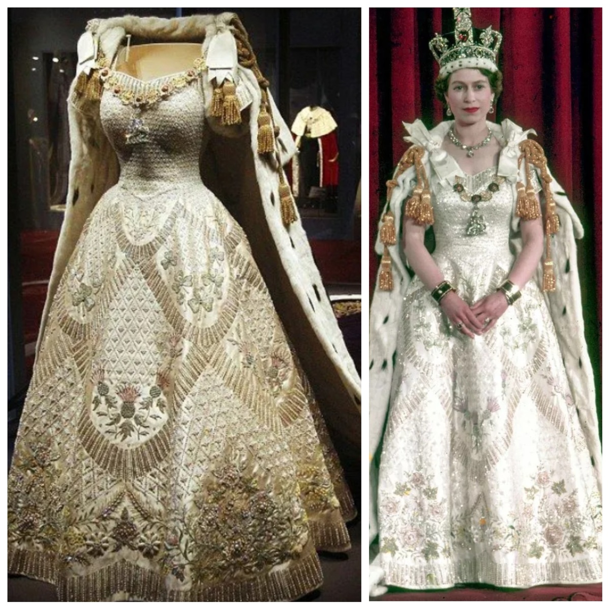 Коронационное платье Елизаветы II 