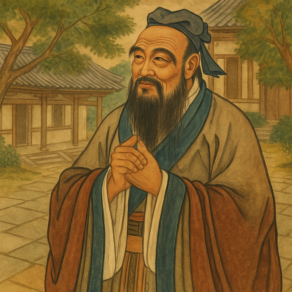 Конфуций. Создано с помощью ИИ.