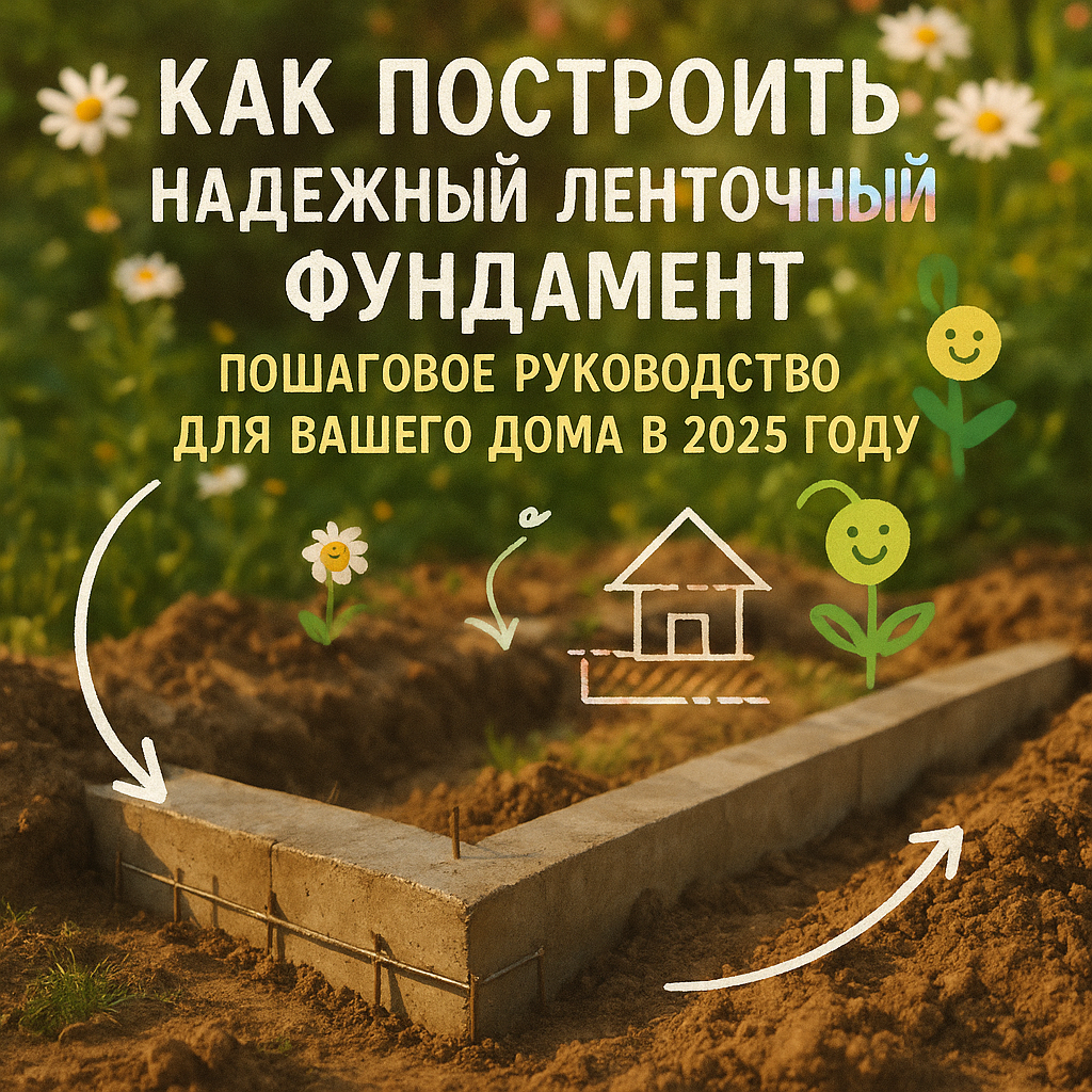    Как построить надежный ленточный фундамент: пошаговое руководство для вашего дома в 2025 году