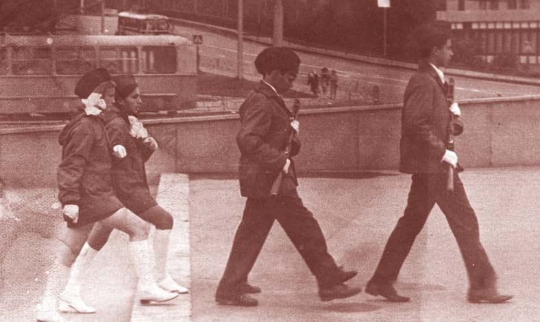 Развод караула к посту номер 1 в городе Пензе в 1977 году. Я — разводящий. 