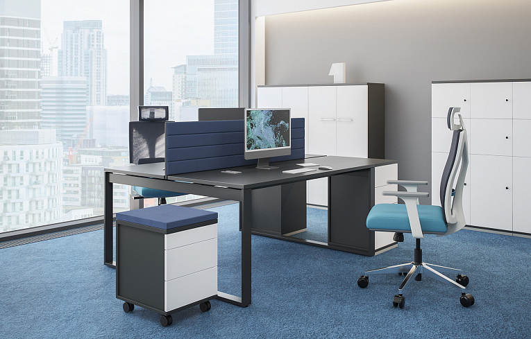 Мебель для персонала NORDEN Allegro белый / черный (код товара 330054)