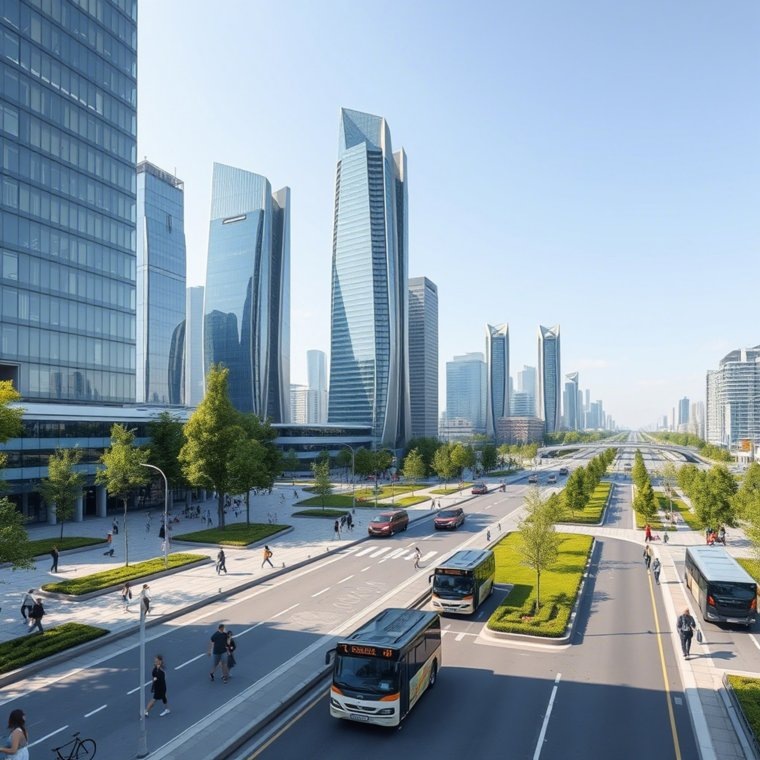 Пыть-Ях в 2030 году по версии нейросети. Фото: страница Антона Тимошенко «Вконтакте»