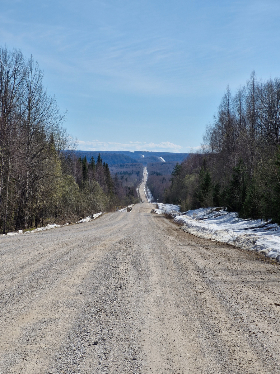 Дорога к поселку Вая.