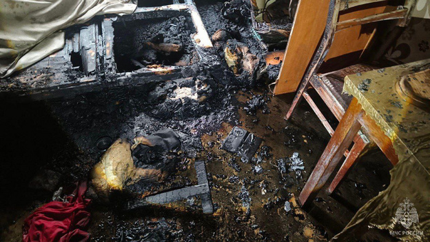    В Кирове при пожаре погиб мужчина: предварительная причина — неосторожное курение