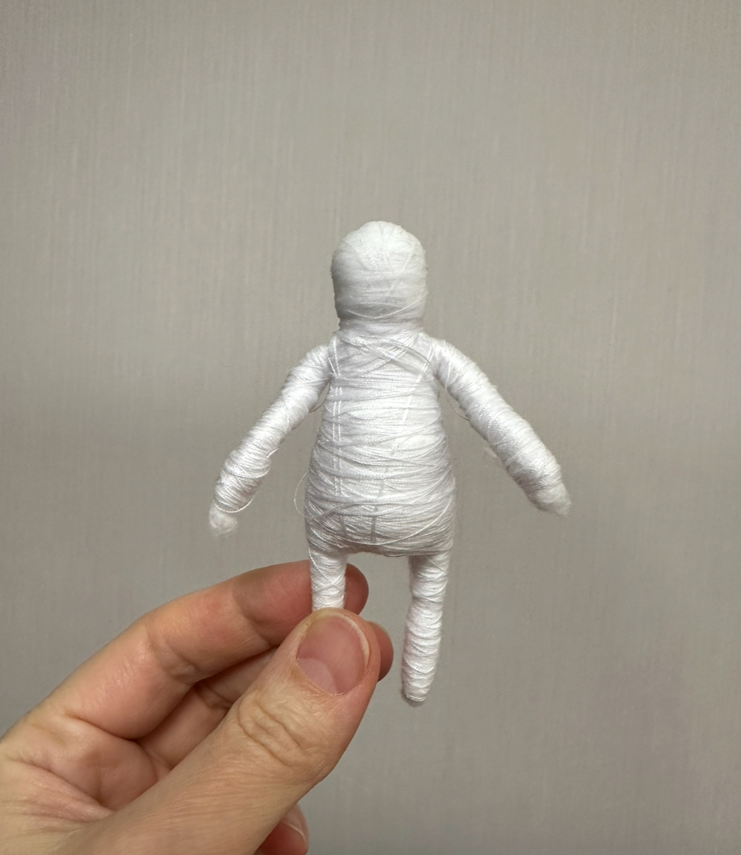 В итоге каркас переделала из-за головы