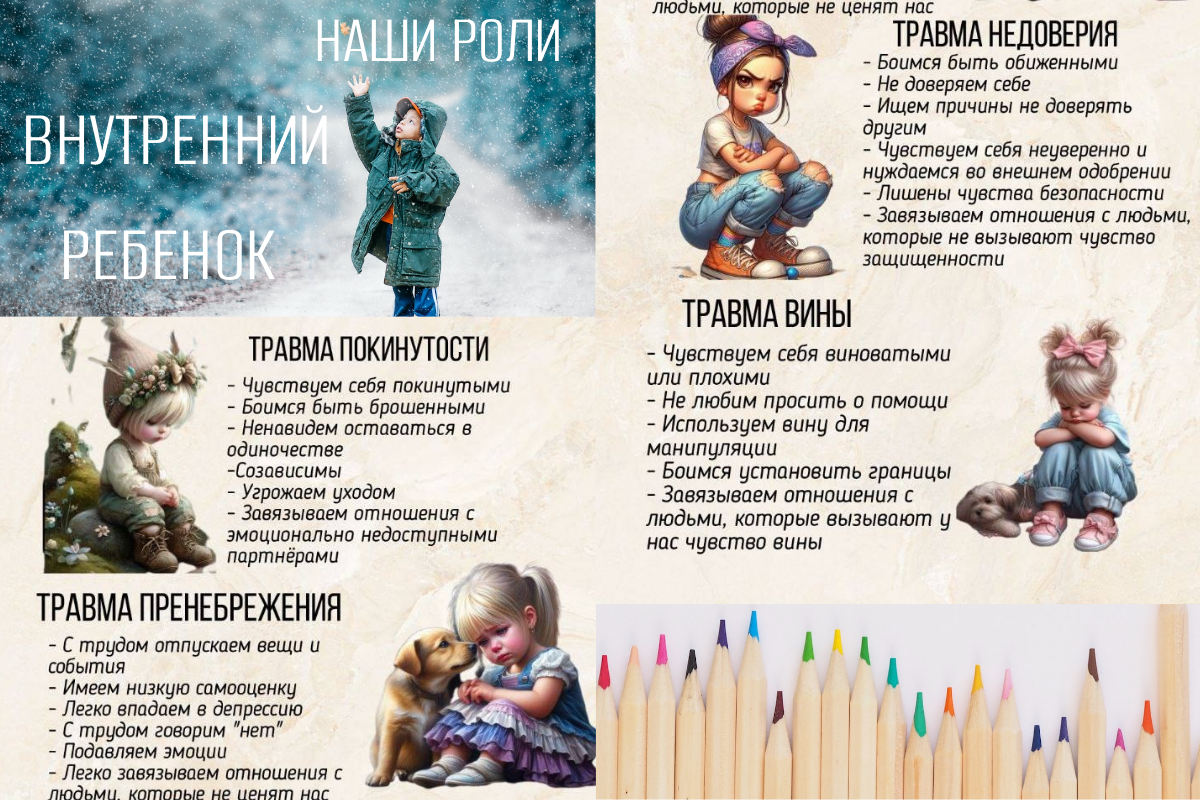 В нашей жизни есть множество ролей, которые мы играем: работник, друг, родитель и партнер. Но есть еще одна роль, которая находится гораздо глубже и может сильно повлиять на наши отношения и личную жизнь - это роль внутреннего ребенка.