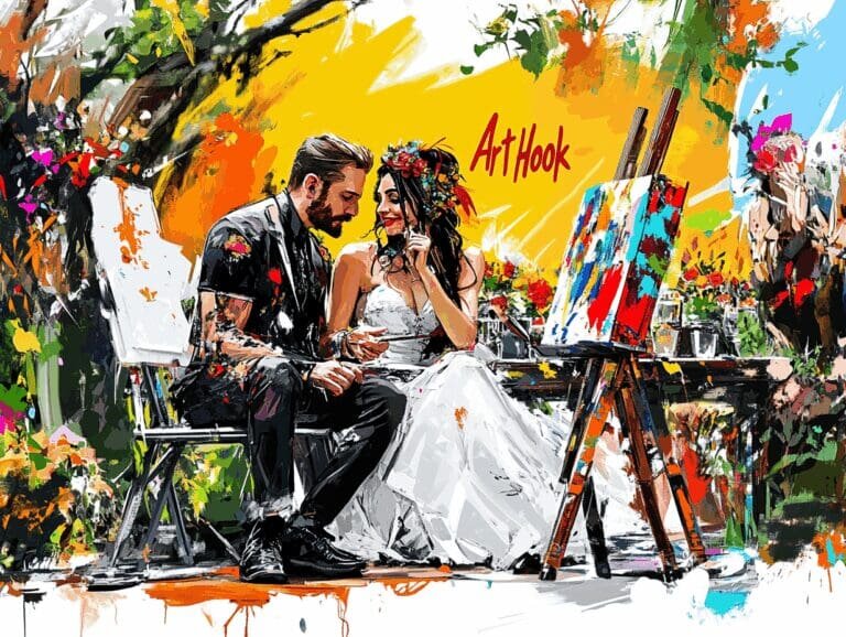    Художник на свадьбу: как сделать ваш праздник уникальным и незабываемым Art-Hook.Ru