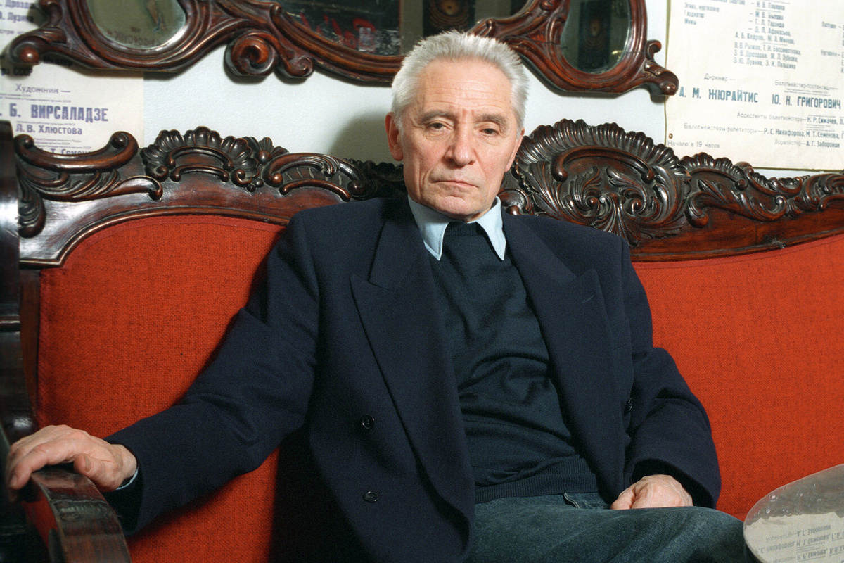 Главный балетмейстер Государственного академического Большого театра России Юрий Григорович, 1994 год   