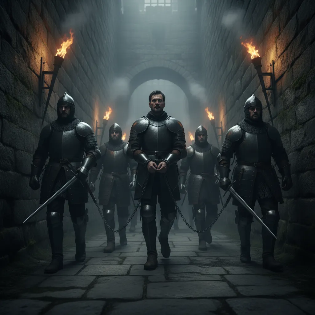 Солдаты ведут заложника.