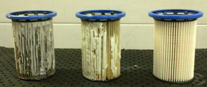 Отложение парафинов на фильтрах 