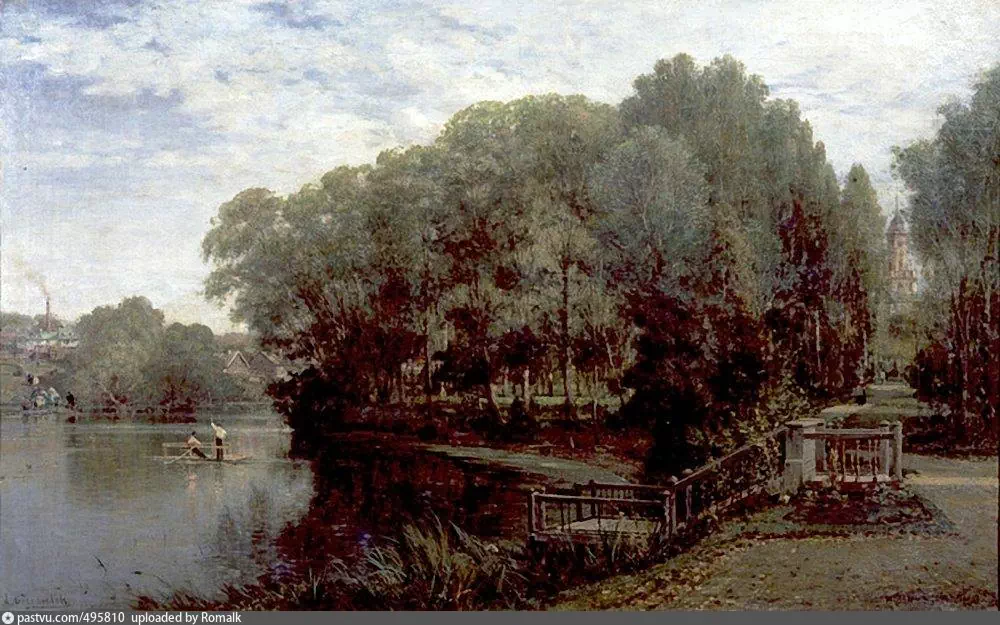Жуков пруд. Картина художника А.П. Боголюбова. 1880 год. С сайта www.pastvu.com. 