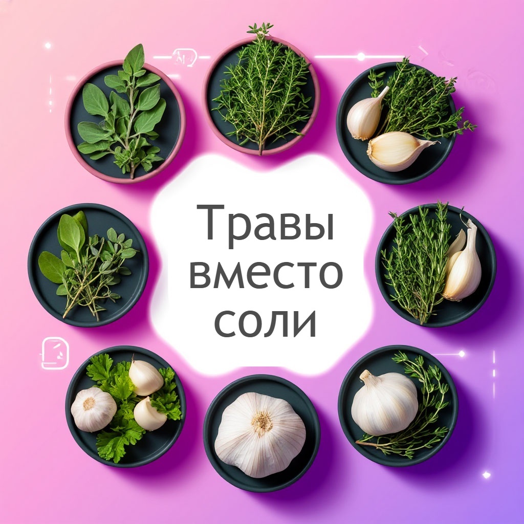 Просто попробуй сначала снизить количество потребляемой соли, а потом  заменить её полностью на травы! Просто почувствуй истинный вкус!