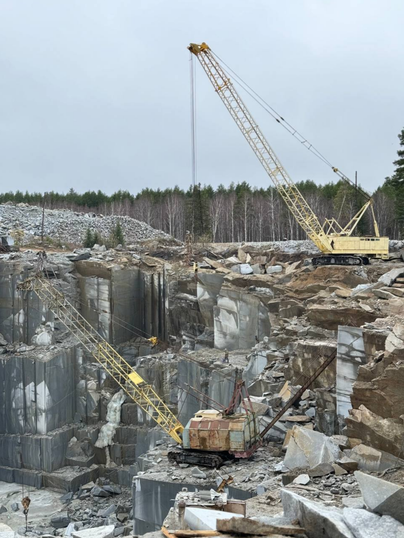 Добыча мраморных блоков