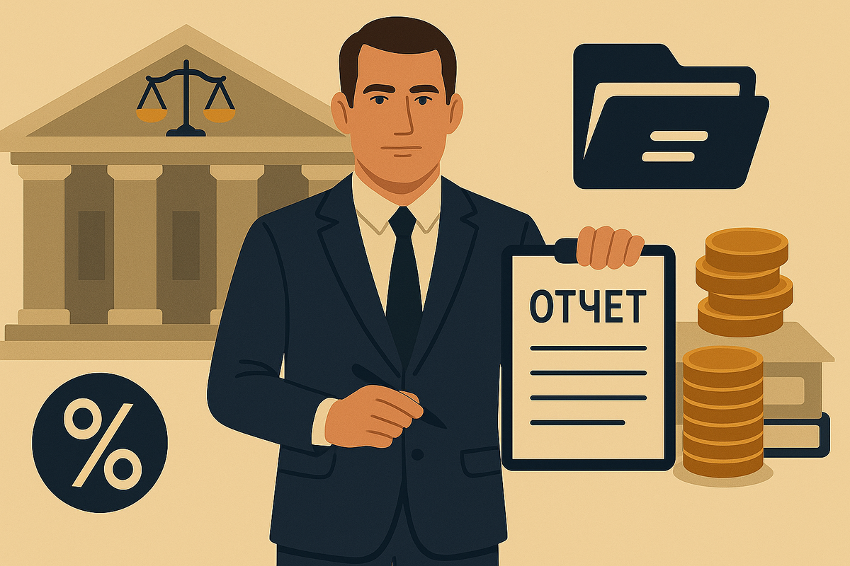 Отчет о деятельности конкурсного управляющего в банкротстве юридического лица