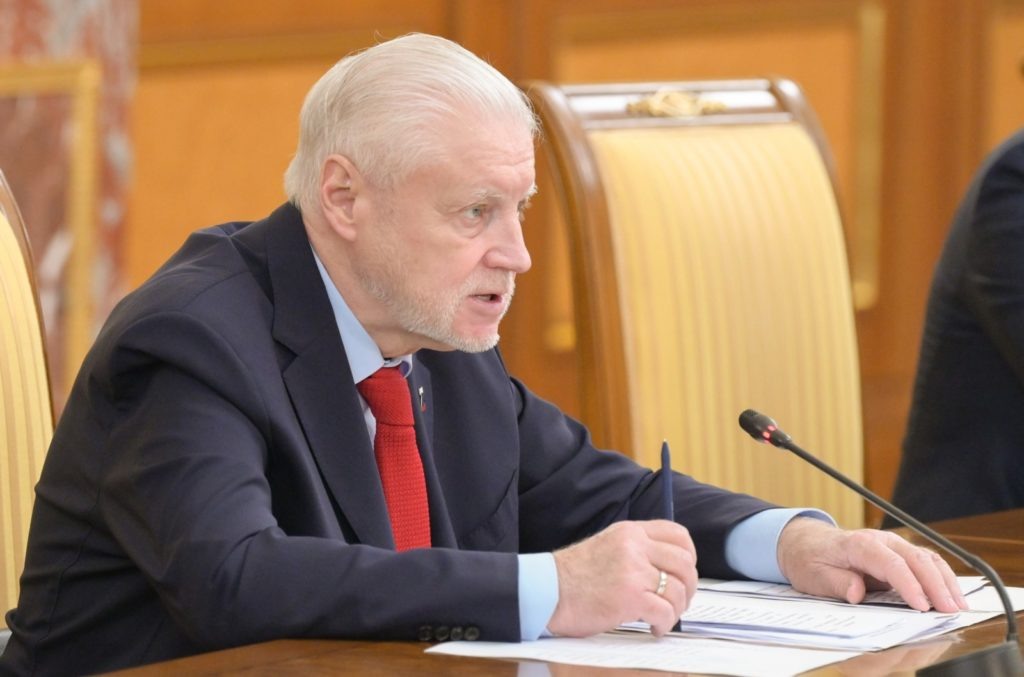    Руководитель фракции «Справедливая Россия — За правду» Сергей Миронов. Александр Астафьев / РИА Новости