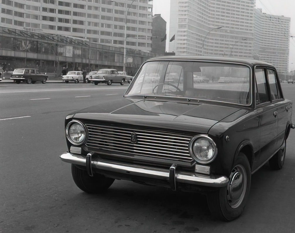 Копейка ВАЗ 2101 в Москве, старое фото