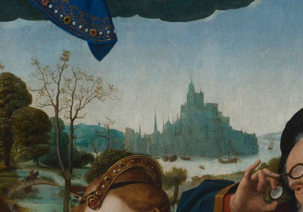 Ян Провост «Мадонна во Славе», Нидерланды, 1524. Фрагмент © Государственный Эрмитаж