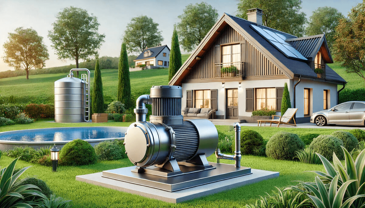 Насосная станция на территории частного дома 